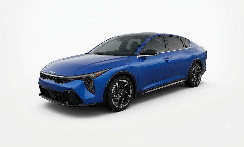 Wave Blue 2025 Kia K4 Sedan Front-Wheel Drive Continuously Variable Transmission
