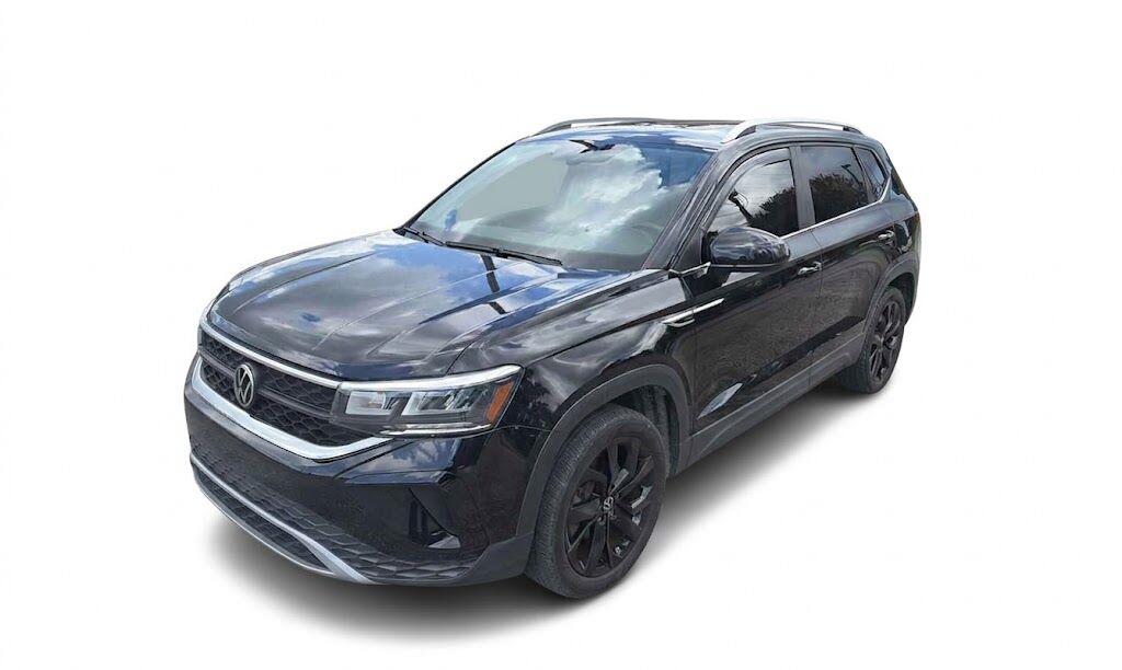 Deep Black Pearl 2023 Volkswagen Taos SUV / Crossover Front-Wheel Drive Automatic