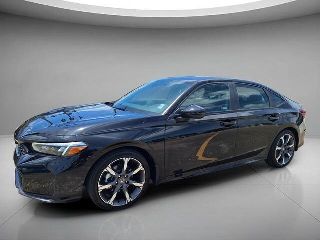 Crystal Black Pearl 2026 Honda Civic Hybrid Sport Touring Sedan FWD Sedan Front-Wheel Drive 1-Speed Dual Clutch
