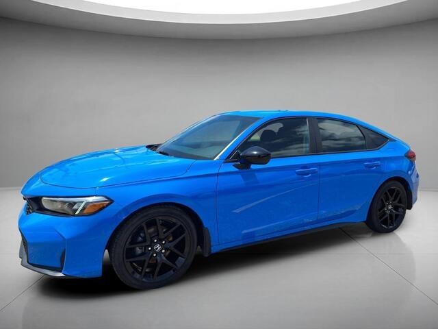 Boost Blue Pearl 2025 Honda Civic Hatchback Sport FWD Hatchback Front-Wheel Drive Continuously Variable Transmission
