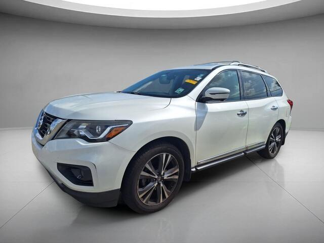 Pearl White 2017 Nissan Pathfinder Platinum SUV / Crossover Front-Wheel Drive Continuously Variable Transmission