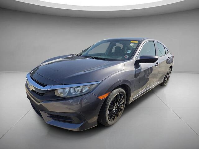 Gray (Modern Steel Metallic) 2017 Honda Civic Sedan Front-Wheel Drive Continuously Variable Transmission