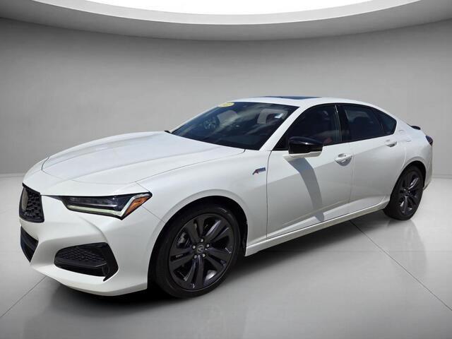 Platinum White Pearl 2022 Acura TLX Sedan Front-Wheel Drive Automatic