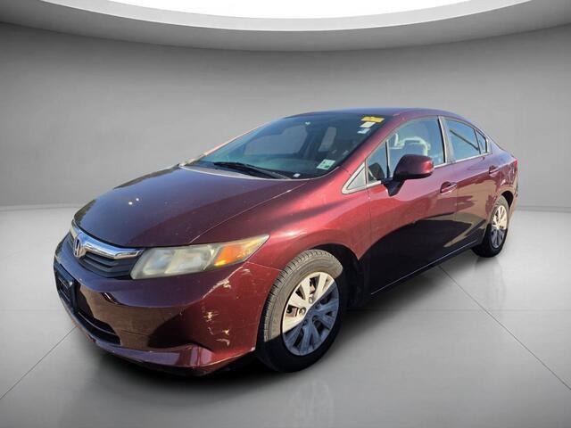 Red (Crimson Pearl II) 2012 Honda Civic Sedan Front-Wheel Drive Automatic