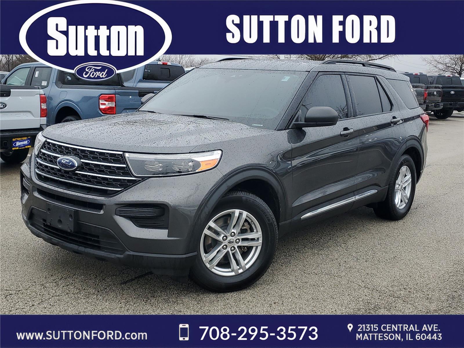 Gray (Magnetic Metallic) 2020 Ford Explorer XLT RWD SUV / Crossover Rear-Wheel Drive Automatic