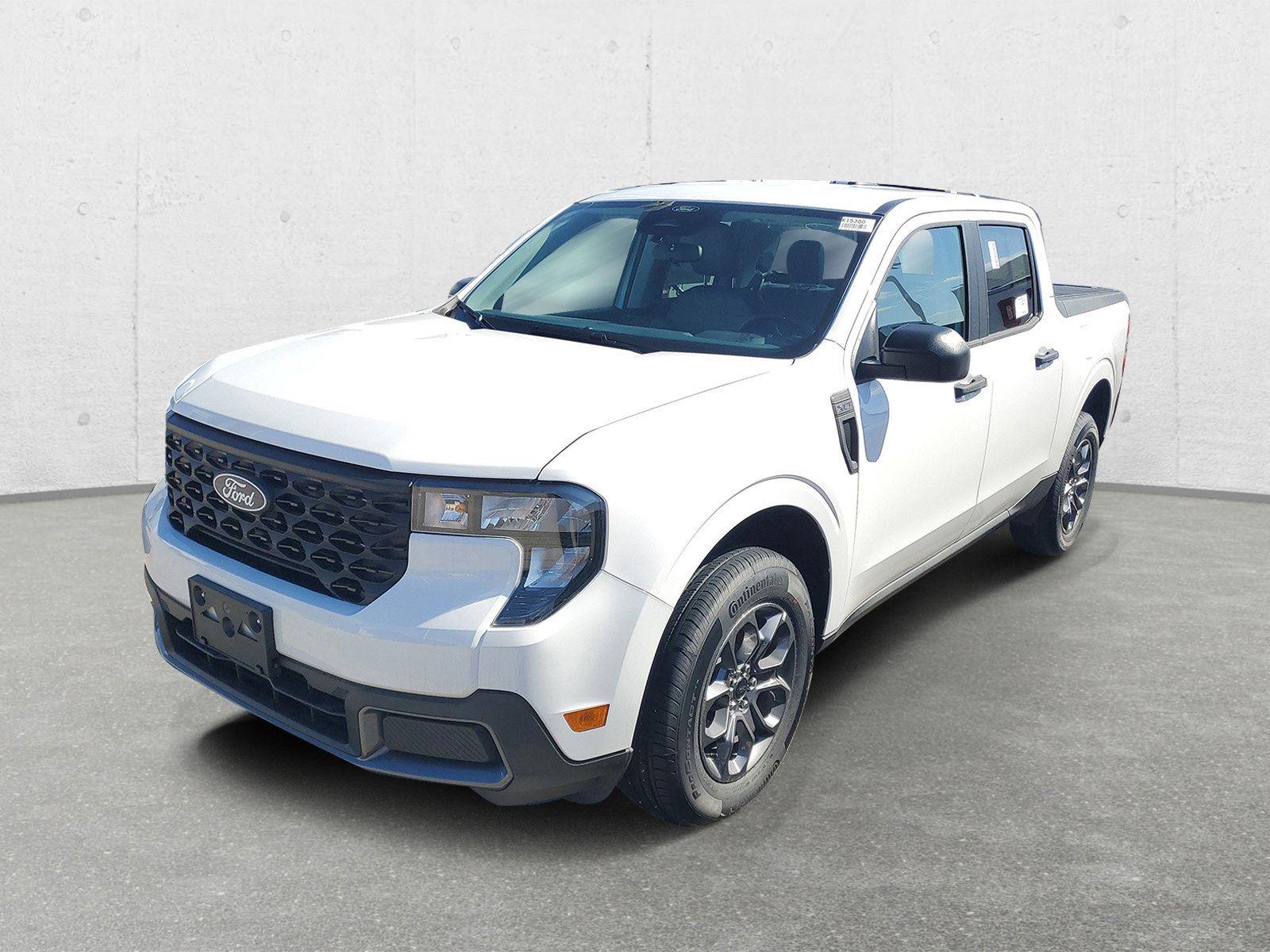 White 2026 Ford Maverick XLT SuperCrew AWD Pickup Truck All-Wheel Drive Continuously Variable Transmission