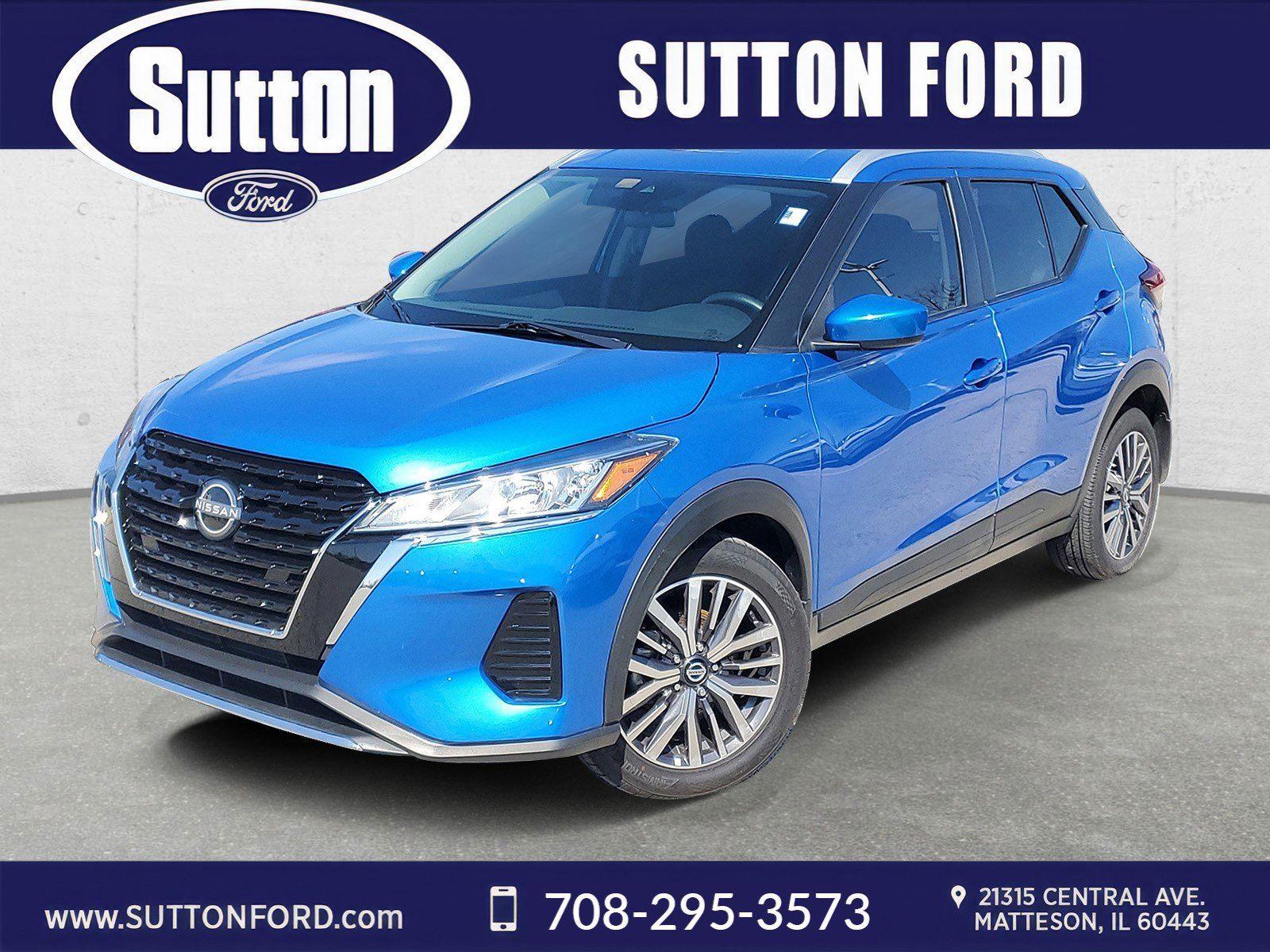 Electric Blue Metallic 2023 Nissan Kicks SV FWD SUV / Crossover Front-Wheel Drive Continuously Variable Transmission