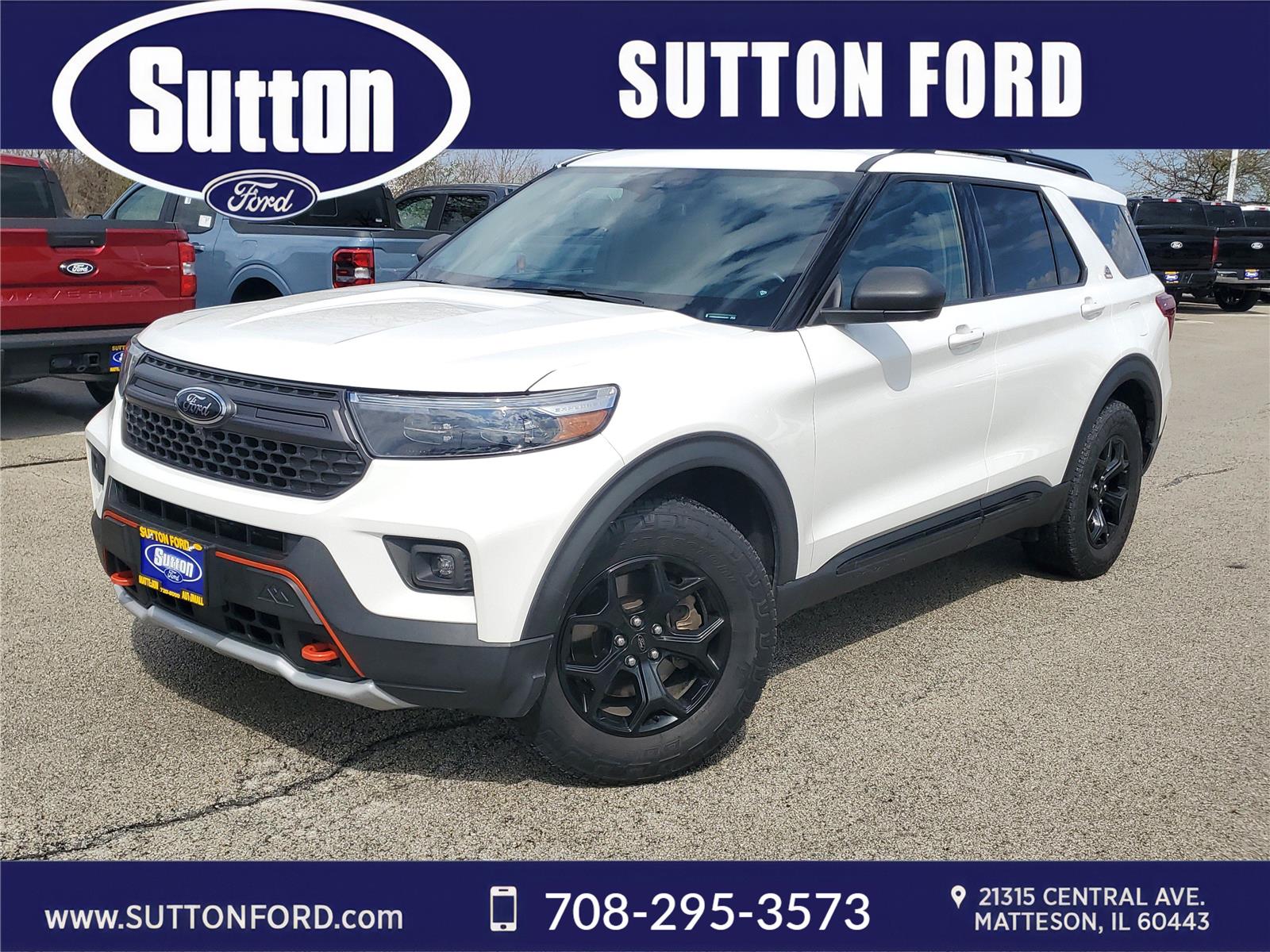 Star White Metallic Tri-Coat 2022 Ford Explorer Timberline AWD SUV / Crossover All-Wheel Drive Automatic