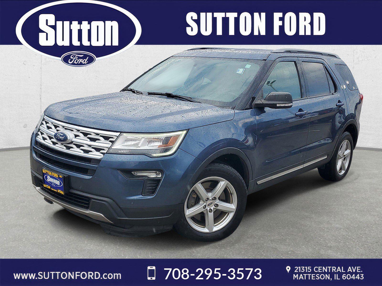 Blue Metallic 2019 Ford Explorer XLT SUV / Crossover Front-Wheel Drive 6-Speed Automatic