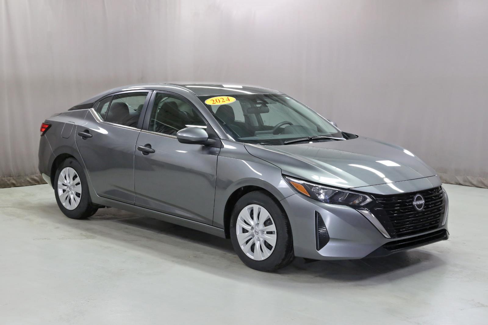 Gray (Gun Metallic) 2024 Nissan Sentra S FWD Sedan Front-Wheel Drive Continuously Variable Transmission