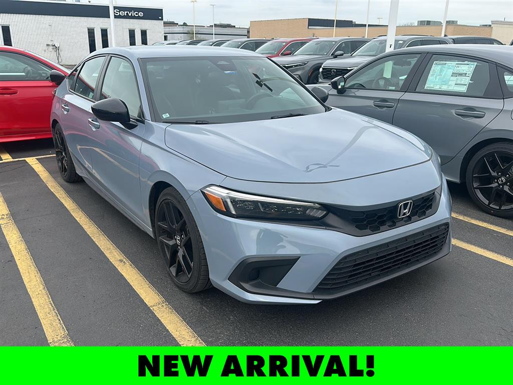 Sonic Gray Pearl 2024 Honda Civic Hatchback Sport FWD Hatchback Front-Wheel Drive 7-Speed CVT