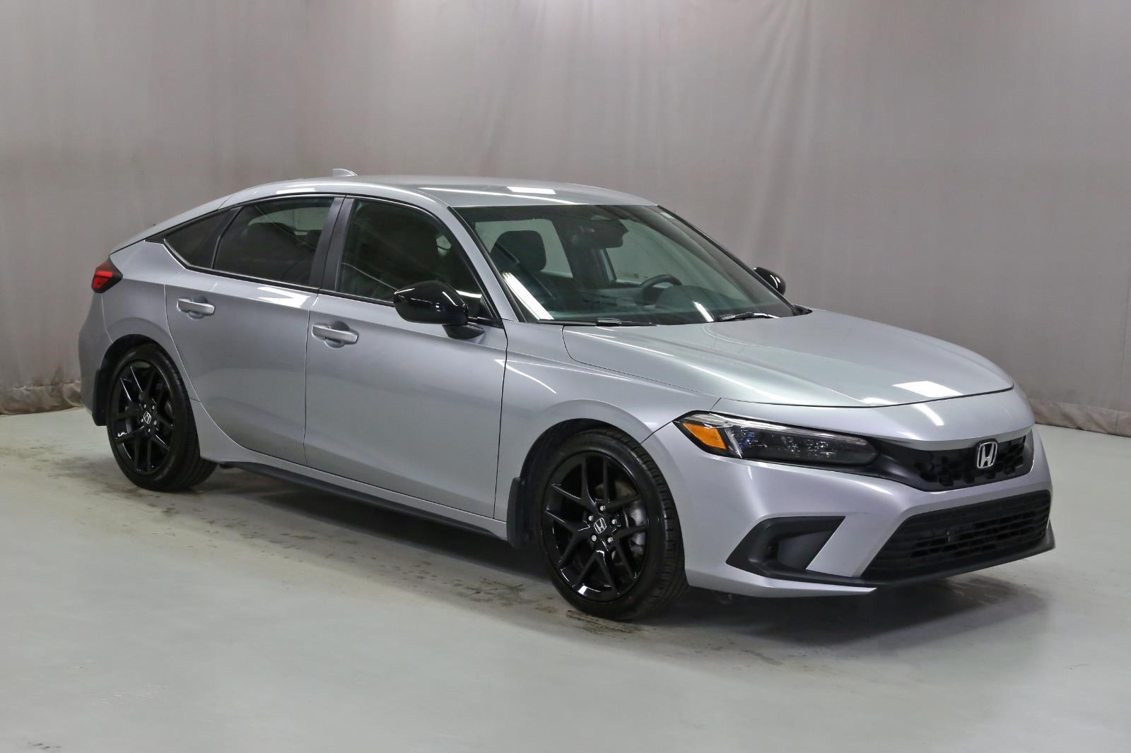 Lunar Silver Metallic 2023 Honda Civic Hatchback Sport FWD Hatchback Front-Wheel Drive Continuously Variable Transmission