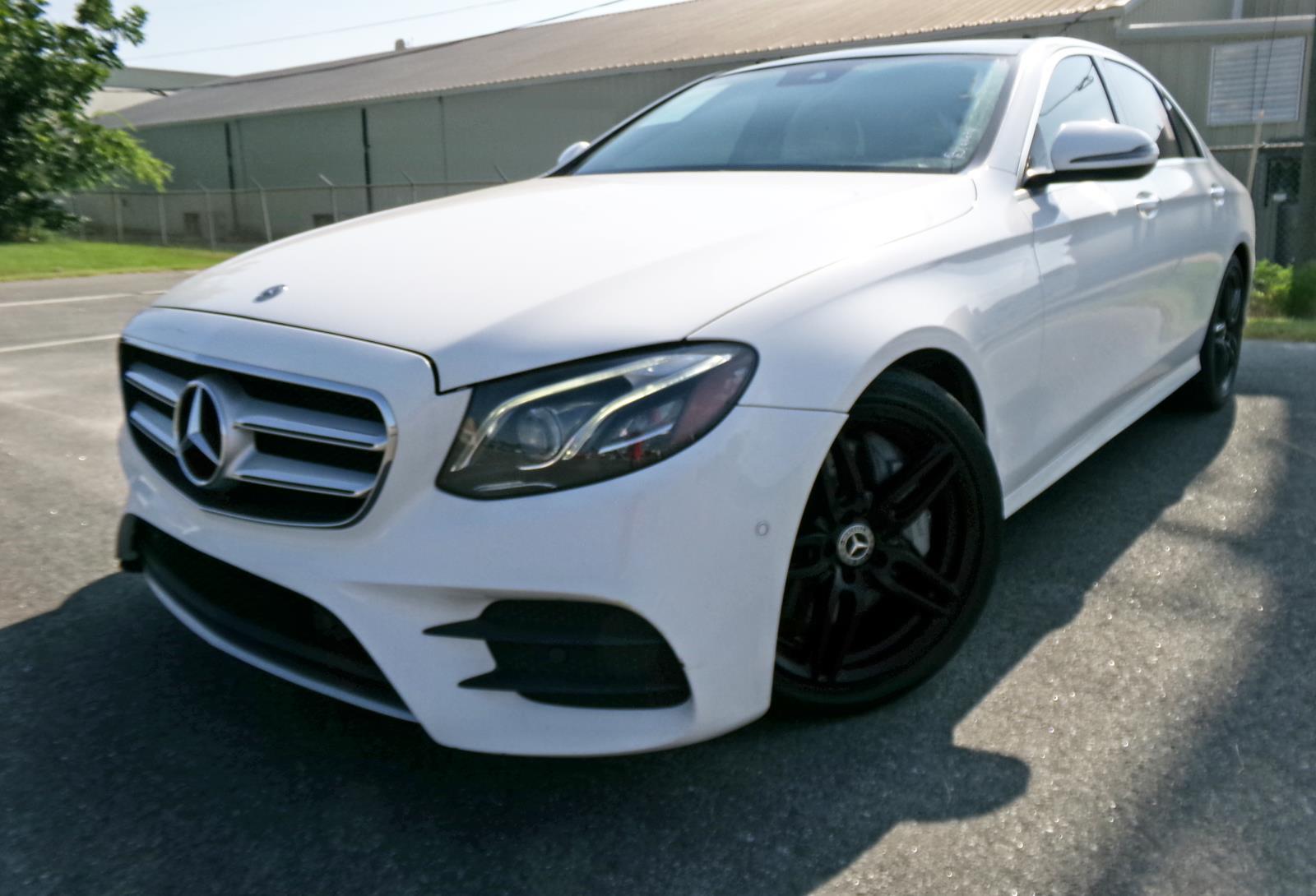 Polar White 2018 Mercedes-Benz E-Class Sedan Rear-Wheel Drive Automatic