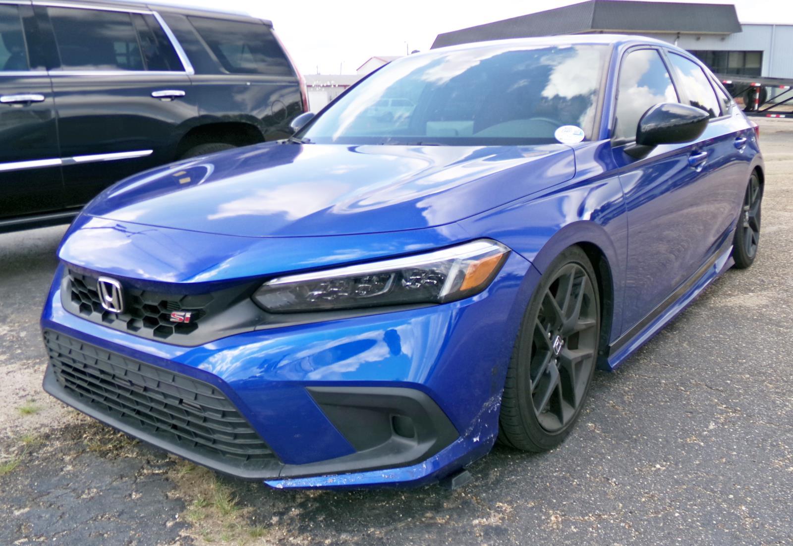 Aegean Blue Metallic 2024 Honda Civic Sedan Front-Wheel Drive 6-Speed Manual