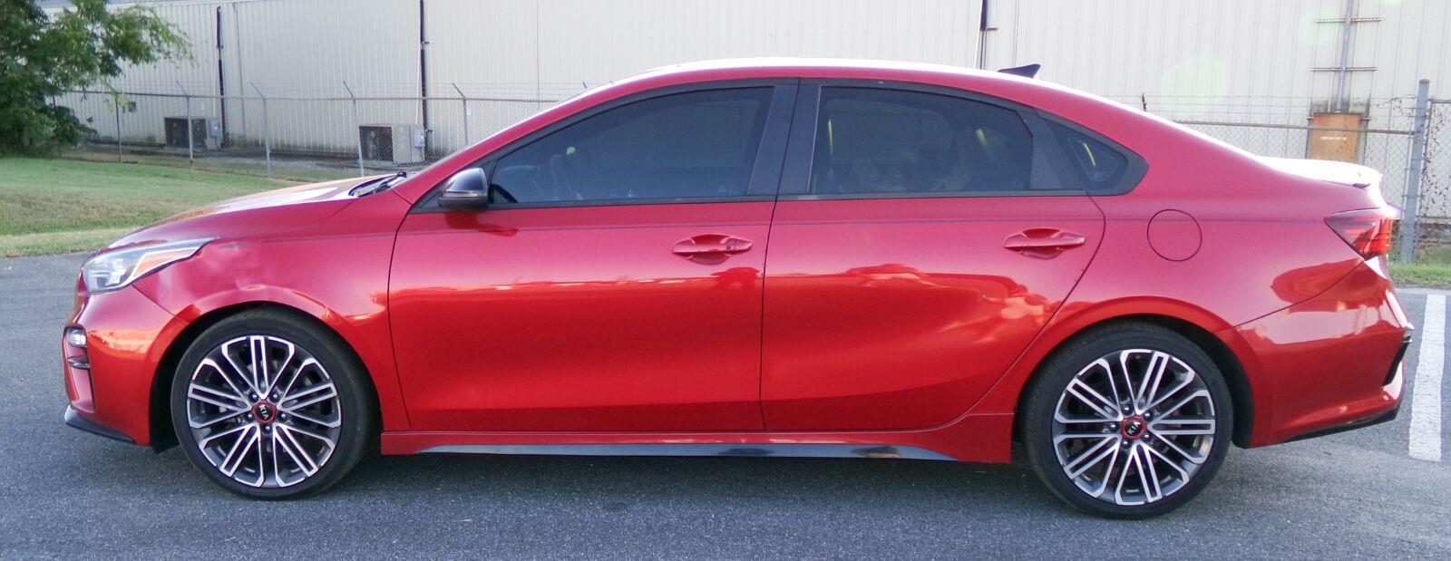 Red 2021 Kia Forte Sedan Front-Wheel Drive Manual