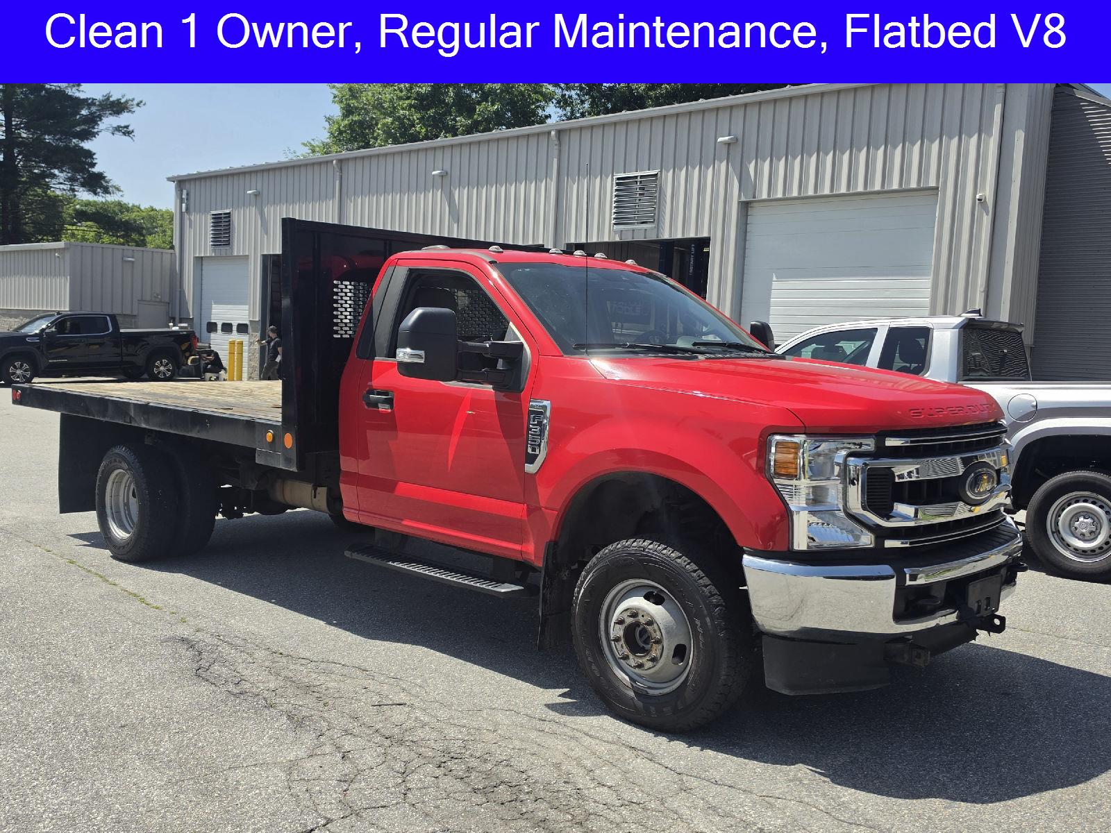 Red 2020 Ford F-350 Super Duty Chassis Pickup Truck Four-Wheel Drive Automatic