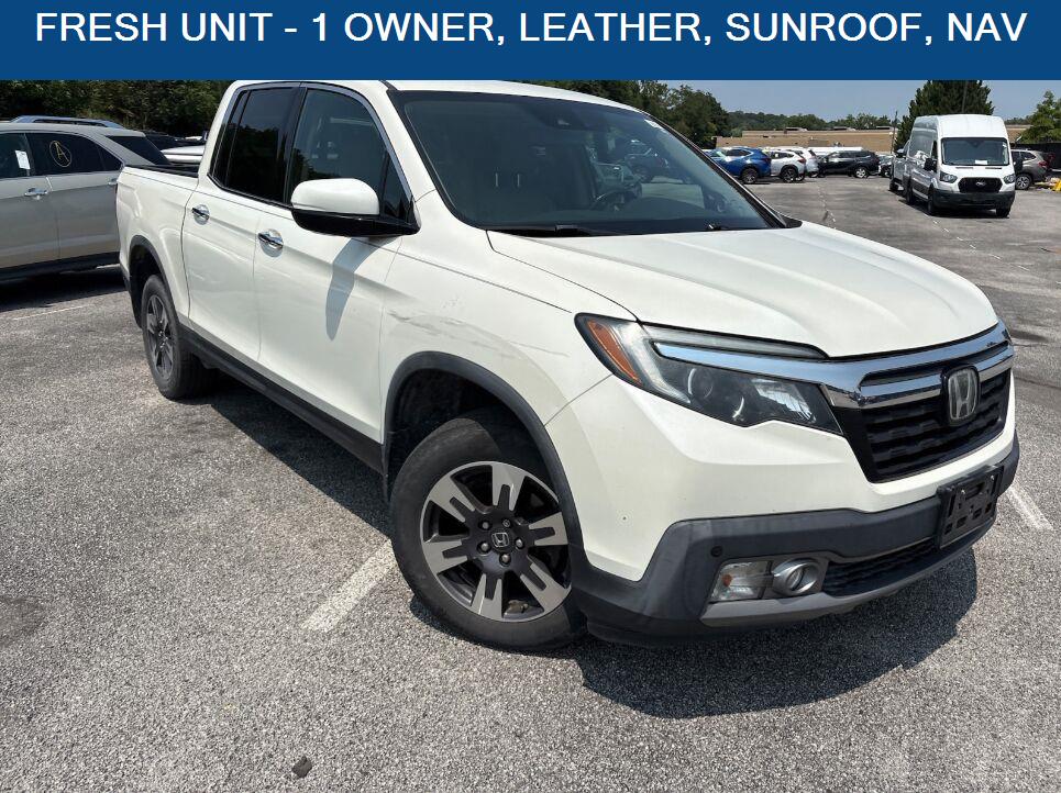 White Diamond Pearl 2017 Honda Ridgeline Pickup Truck All-Wheel Drive Automatic