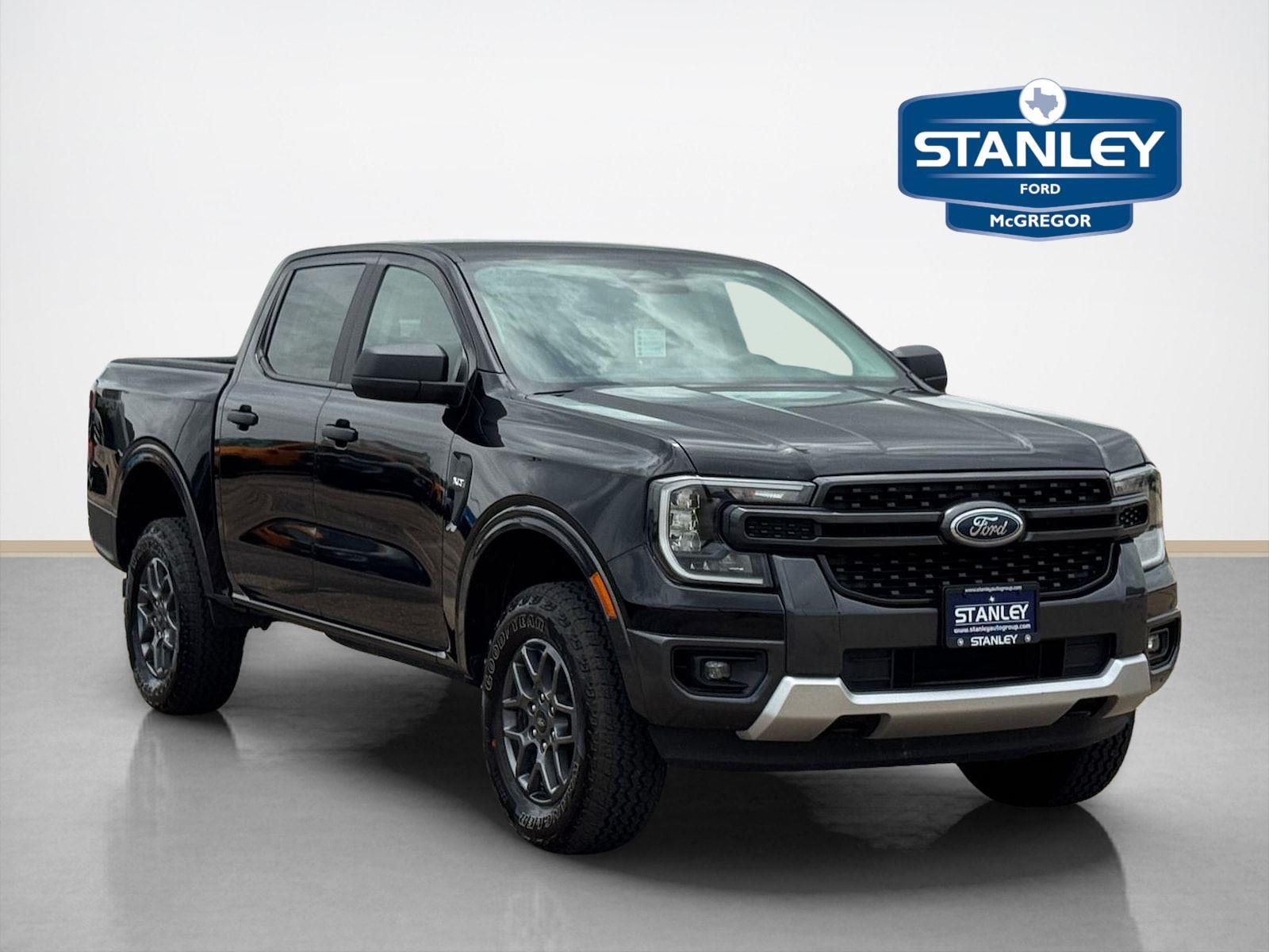 Shadow Black 2024 Ford Ranger Pickup Truck Four-Wheel Drive Automatic