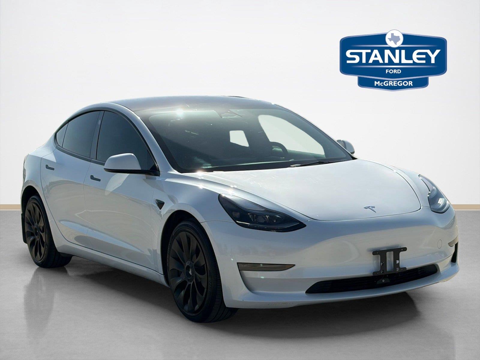 Pearl White Multi-Coat 2023 Tesla Model 3 Sedan All-Wheel Drive Automatic