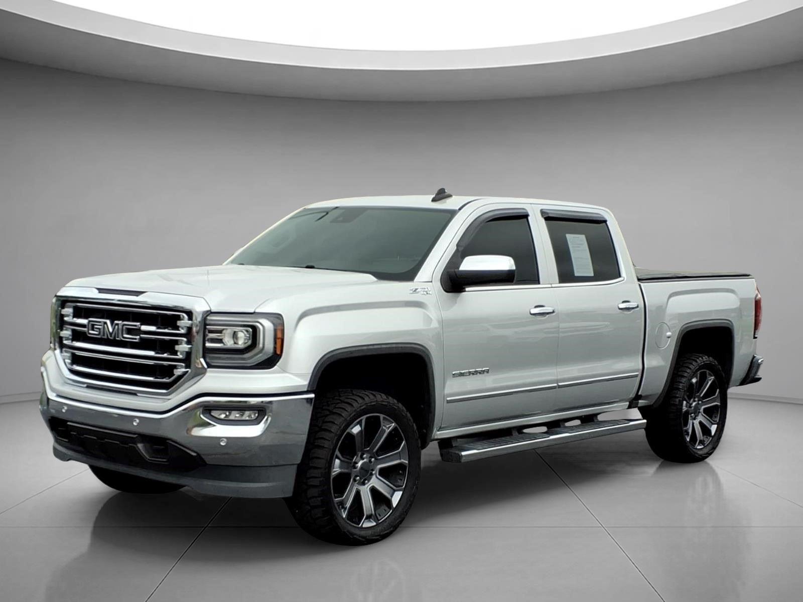 Quicksilver Metallic 2018 GMC Sierra 1500 SLT Crew Cab 4WD Pickup Truck Four-Wheel Drive 8-Speed Automatic