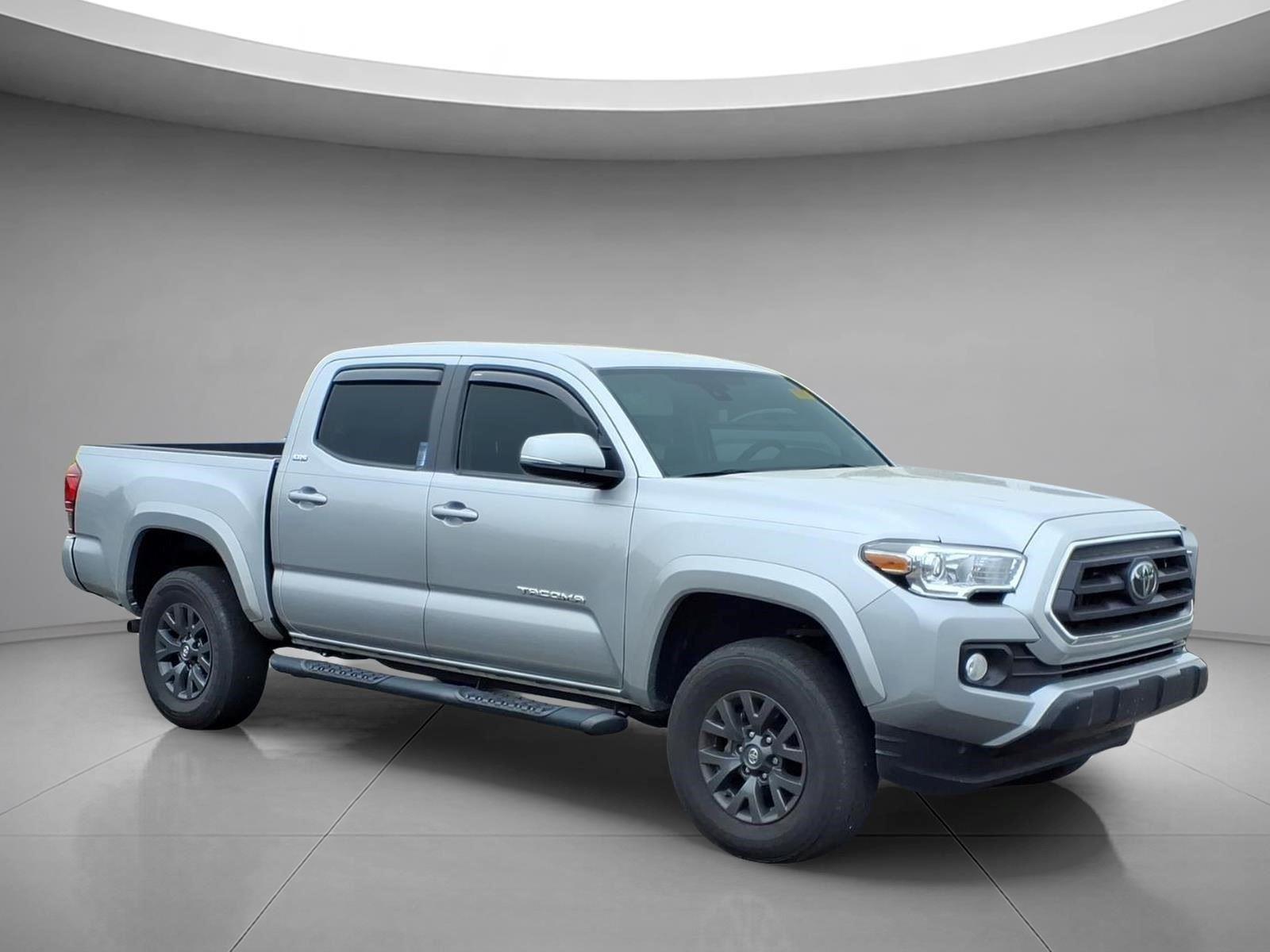 Black 2023 Toyota Tacoma SR5 V6 Double Cab 4WD Pickup Truck Four-Wheel Drive Automatic