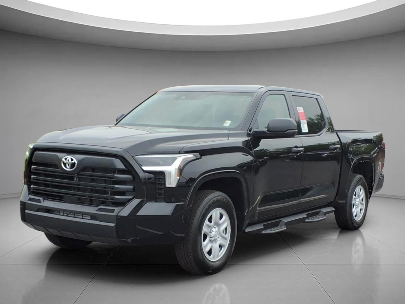 Midnight Black Metallic 2026 Toyota Tundra SR CrewMax Cab RWD Pickup Truck 4X2 Automatic