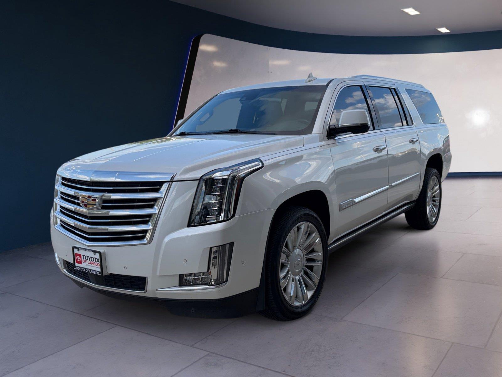 Crystal White Tricoat 2018 Cadillac Escalade ESV SUV / Crossover Rear-Wheel Drive Automatic