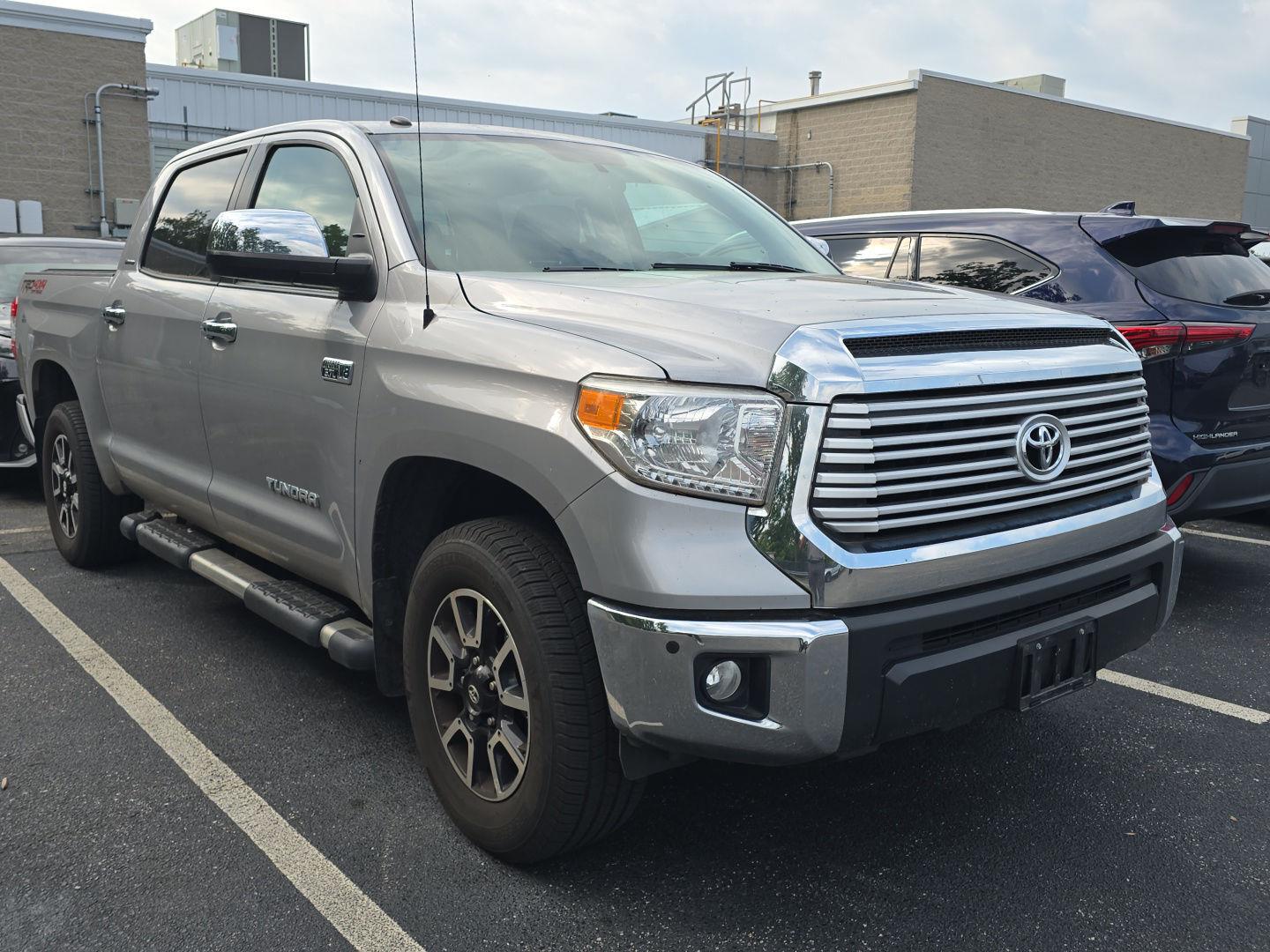 Silver Sky Metallic 2017 Toyota Tundra Pickup Truck Four-Wheel Drive 6-Speed Automatic