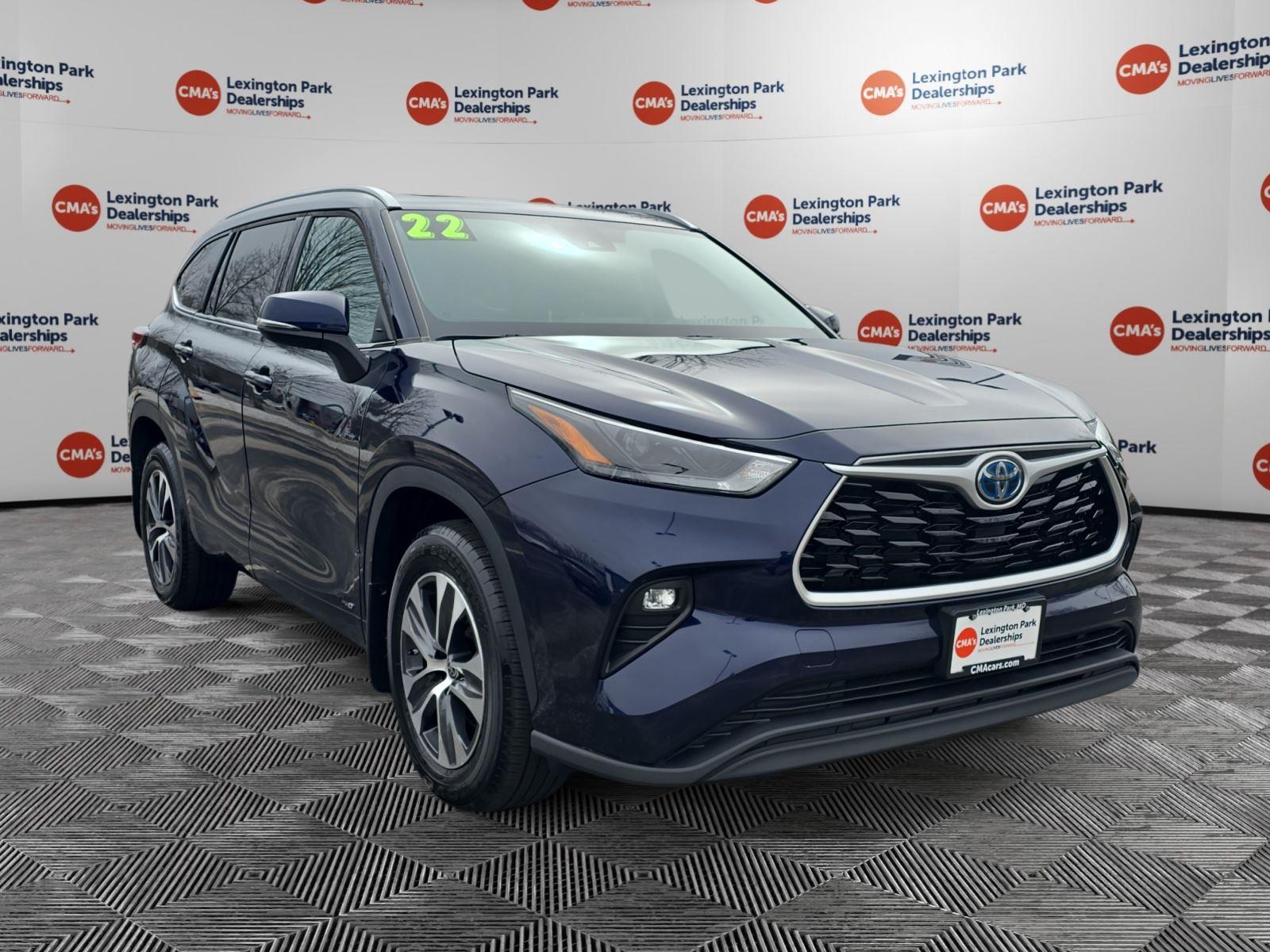 Blueprint 2022 Toyota Highlander Hybrid XLE AWD SUV / Crossover All-Wheel Drive Continuously Variable Transmission