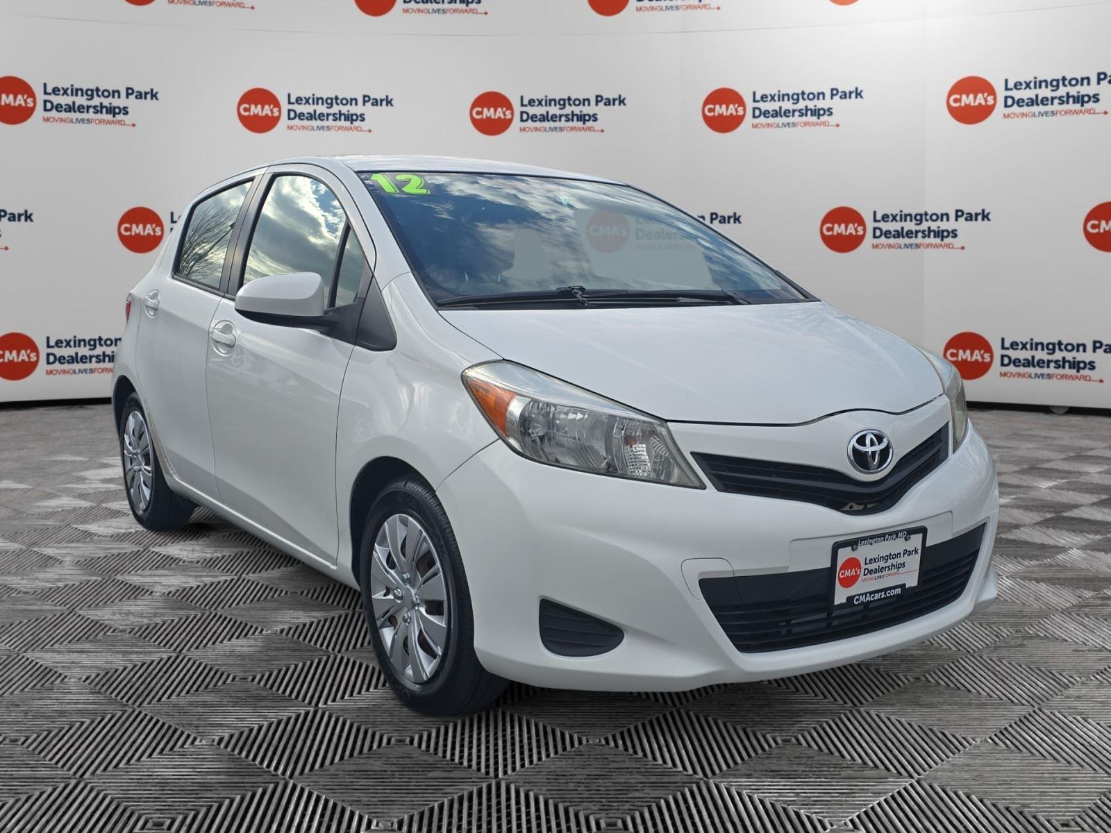 Super White 2012 Toyota Yaris LE 2dr Hatchback Hatchback Front-Wheel Drive 4-Speed Automatic