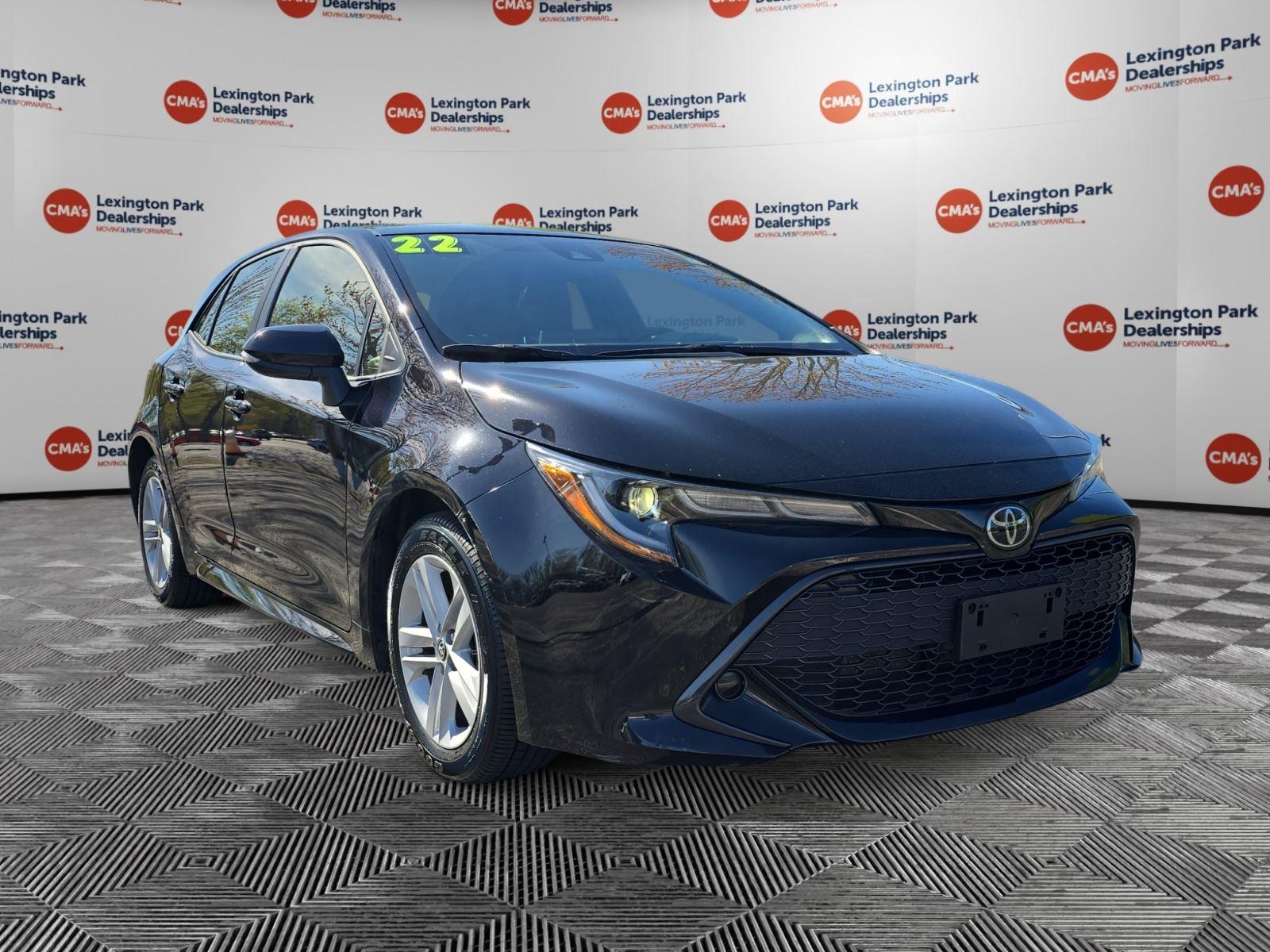 Midnight Black Metallic 2022 Toyota Corolla Hatchback SE FWD Hatchback Front-Wheel Drive Continuously Variable Transmission