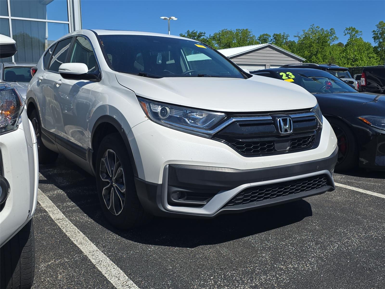 Platinum White Pearl 2022 Honda CR-V EX AWD SUV / Crossover All-Wheel Drive Continuously Variable Transmission