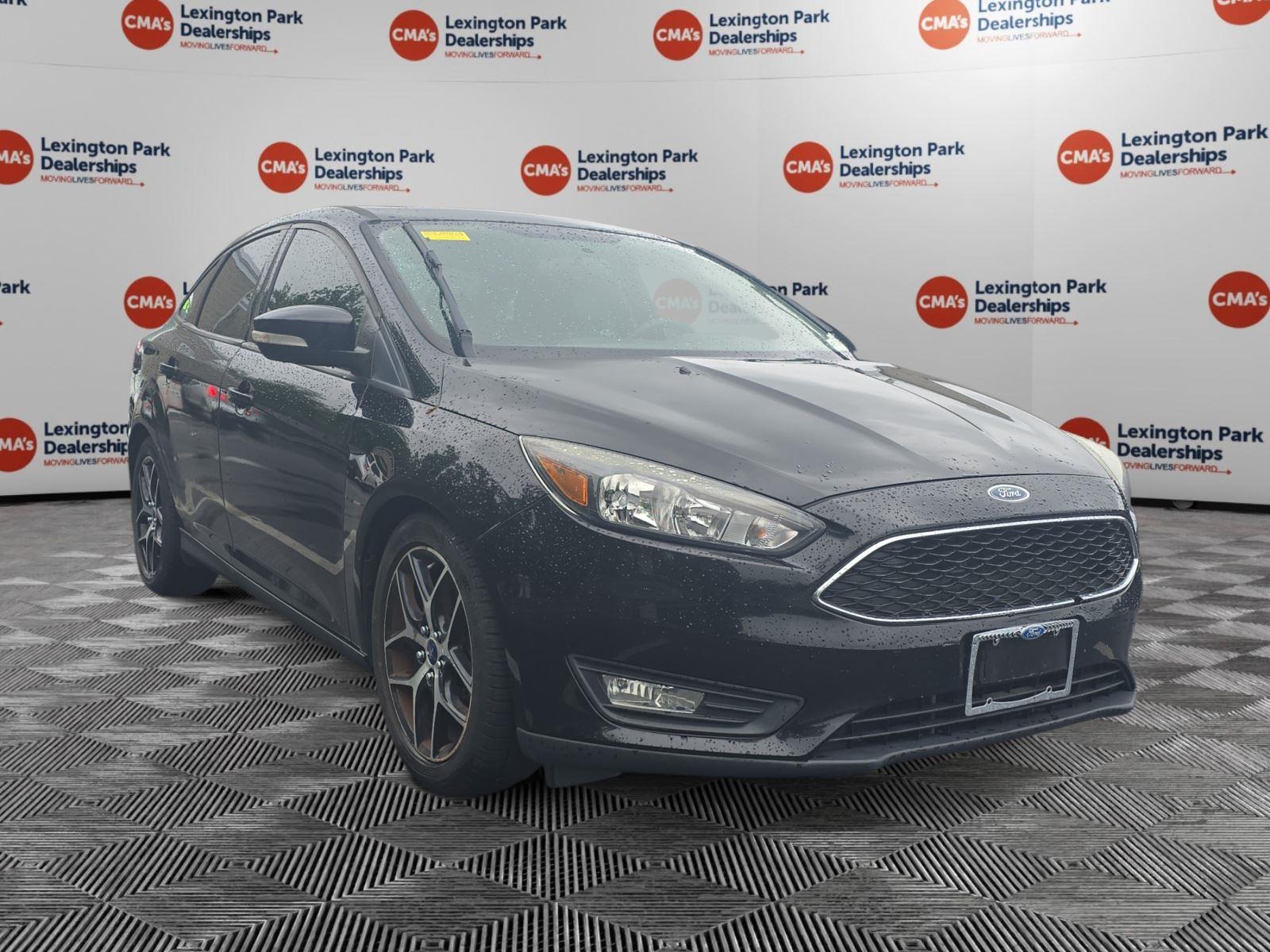 Shadow Black 2017 Ford Focus SEL Sedan Front-Wheel Drive 6-Speed Automatic