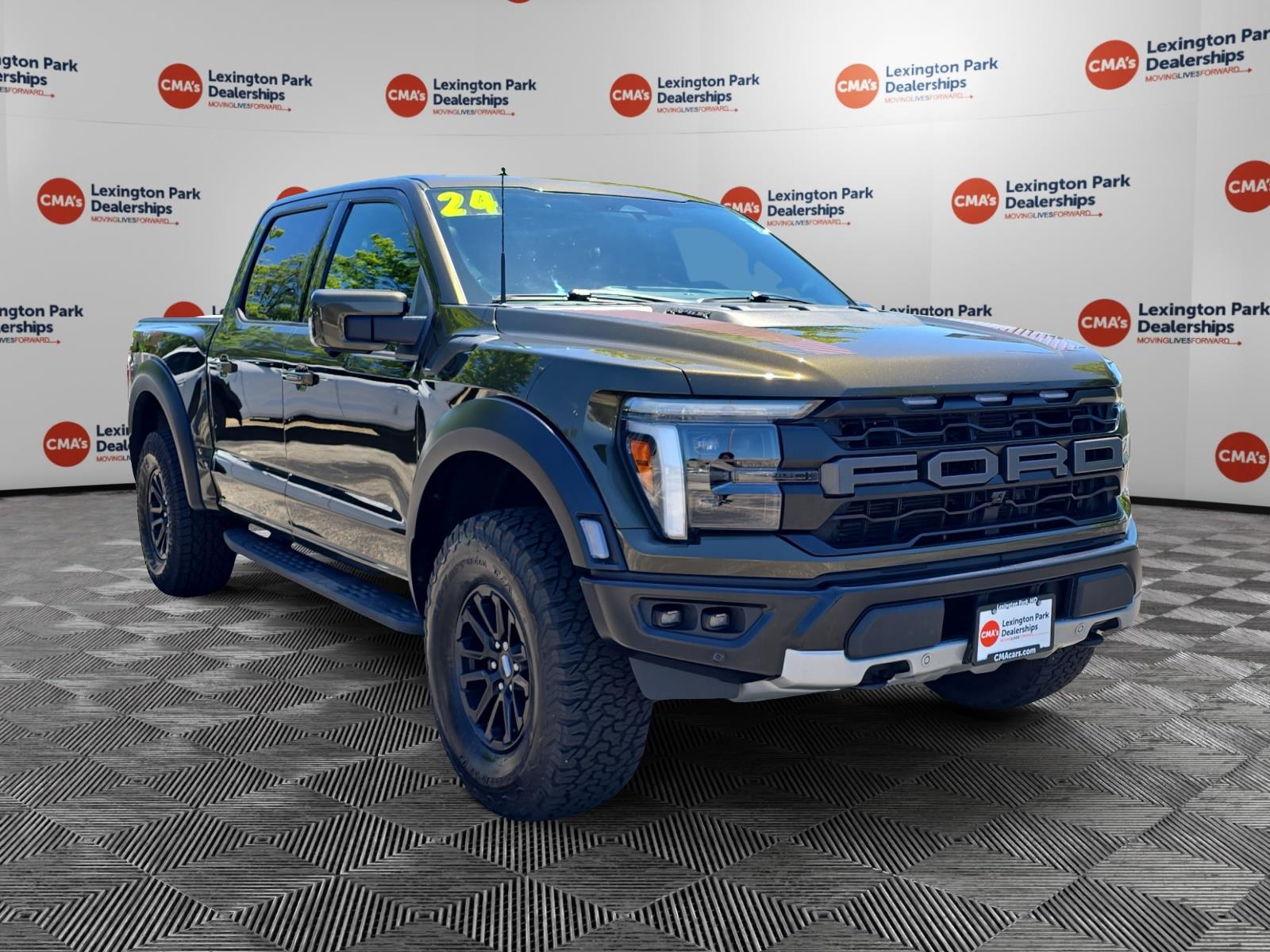 Shelter Green 2024 Ford F-150 Raptor SuperCrew 4WD Pickup Truck Four-Wheel Drive Automatic