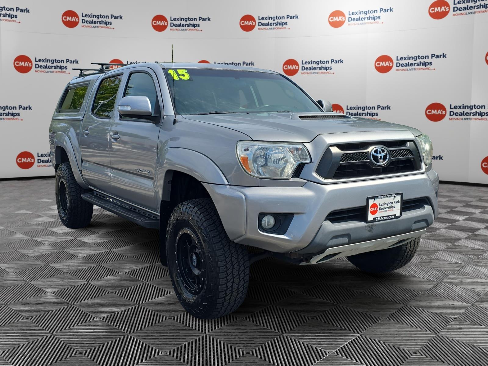 Silver Sky Metallic 2015 Toyota Tacoma Double Cab V6 4WD Pickup Truck Four-Wheel Drive Automatic