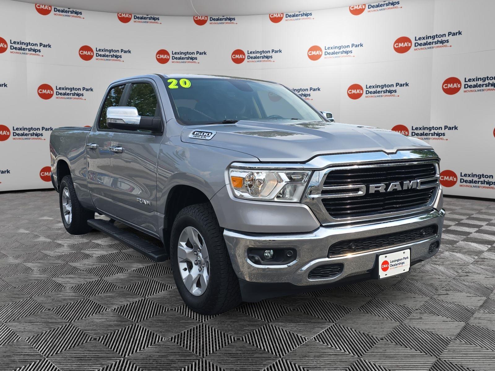 Billet Silver Metallic Clearcoat 2020 RAM 1500 Pickup Truck Four-Wheel Drive 8-Speed Automatic