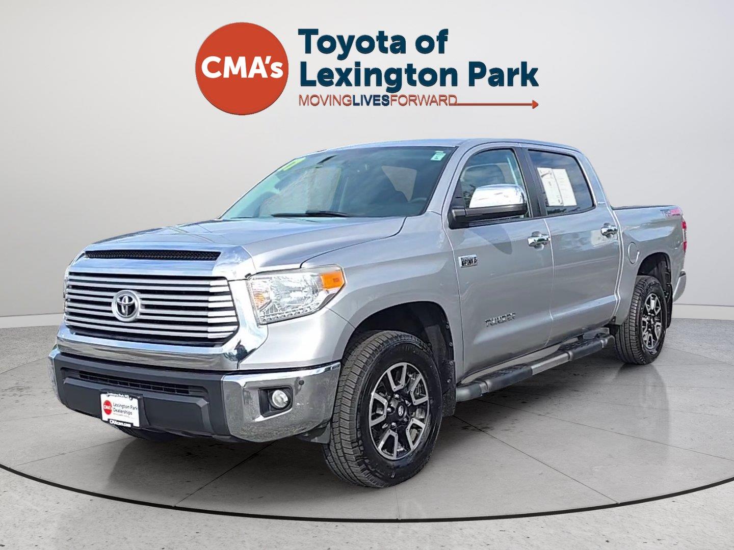 Silver Sky Metallic 2017 Toyota Tundra Pickup Truck Four-Wheel Drive 6-Speed Automatic