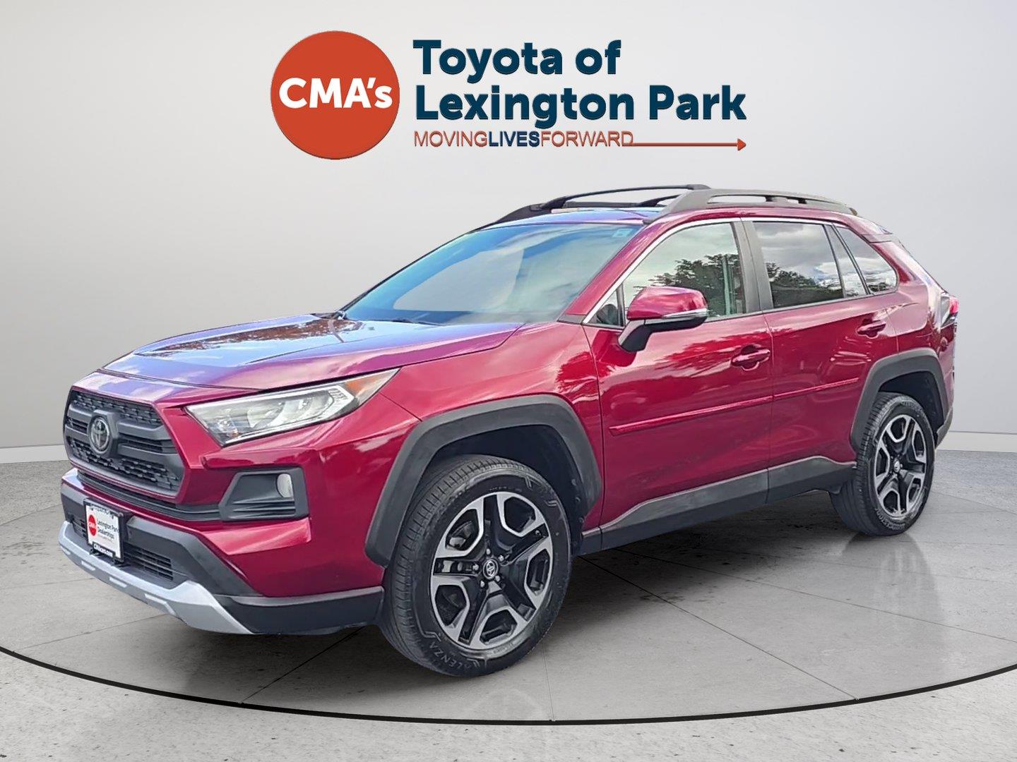 Red (Ruby Flare Pearl) 2019 Toyota RAV4 SUV / Crossover All-Wheel Drive 8-Speed Automatic