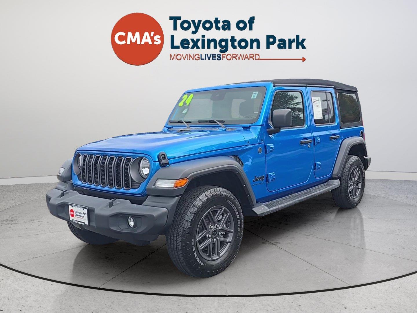 Hydro Blue Pearlcoat 2024 Jeep Wrangler SUV / Crossover Four-Wheel Drive 8-Speed Automatic