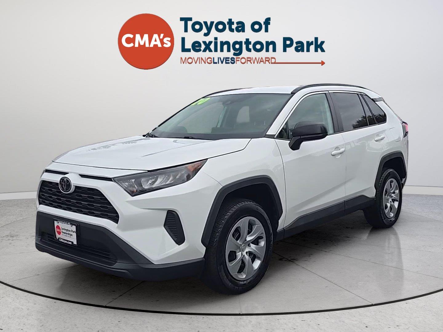 Super White 2020 Toyota RAV4 SUV / Crossover Front-Wheel Drive 8-Speed Automatic