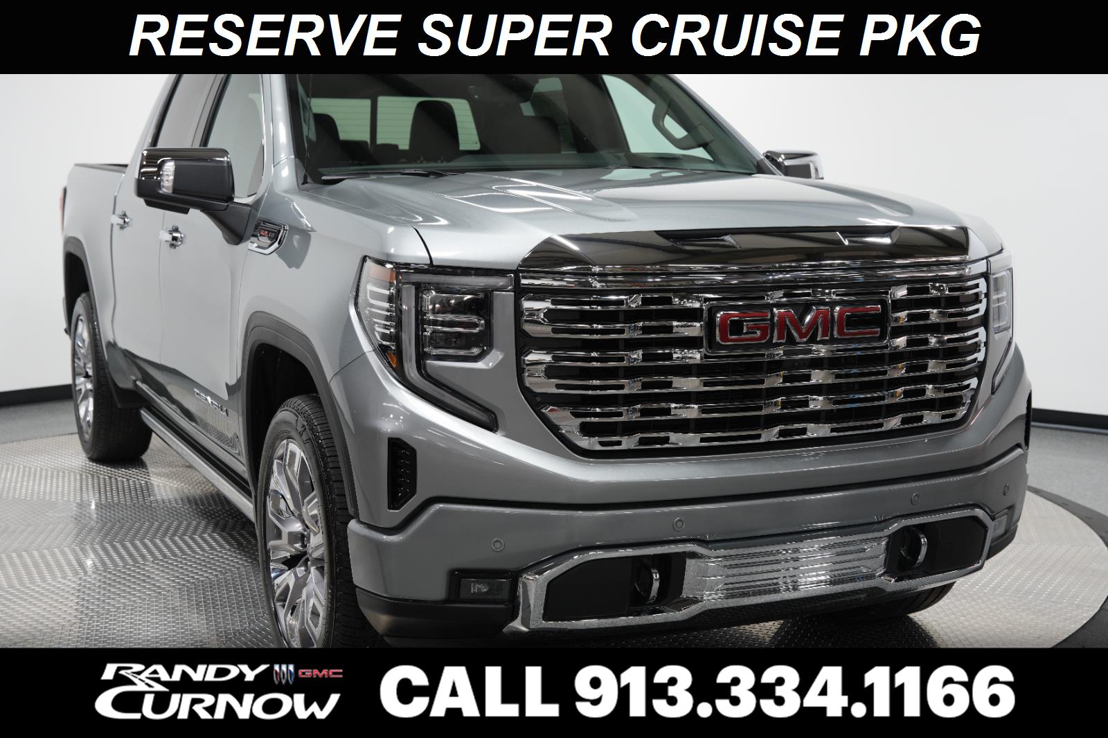 Sterling Metallic 2026 GMC Sierra 1500 Denali Crew Cab 4WD Pickup Truck Four-Wheel Drive Automatic