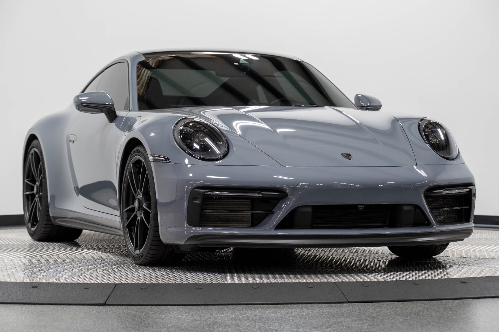 Gray (Arctic Grey) 2023 Porsche 911 Coupe Rear-Wheel Drive 7-Speed Manual