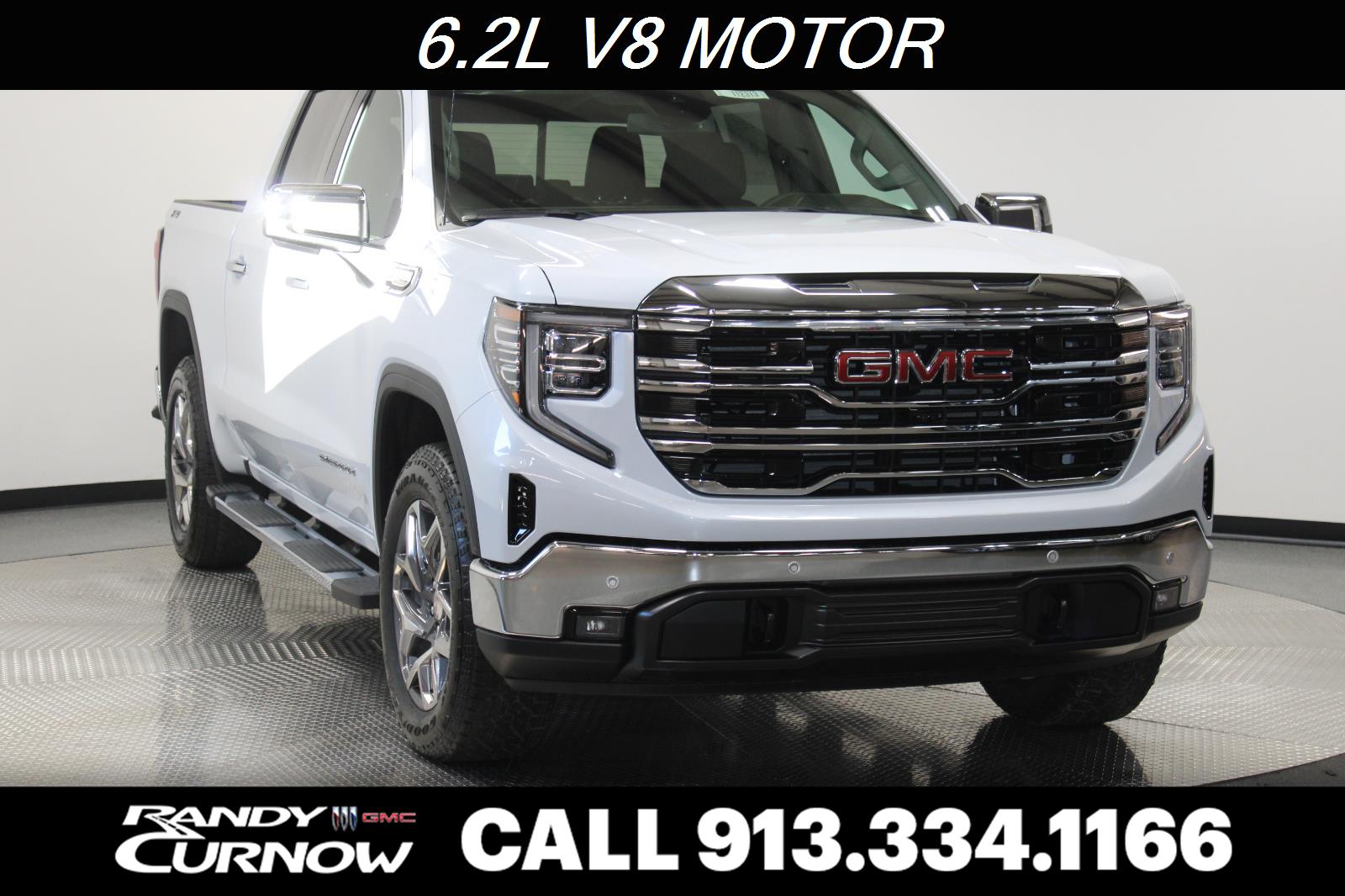 Glacier White Tricoat 2026 GMC Sierra 1500 SLT Crew Cab 4WD Pickup Truck Four-Wheel Drive Automatic