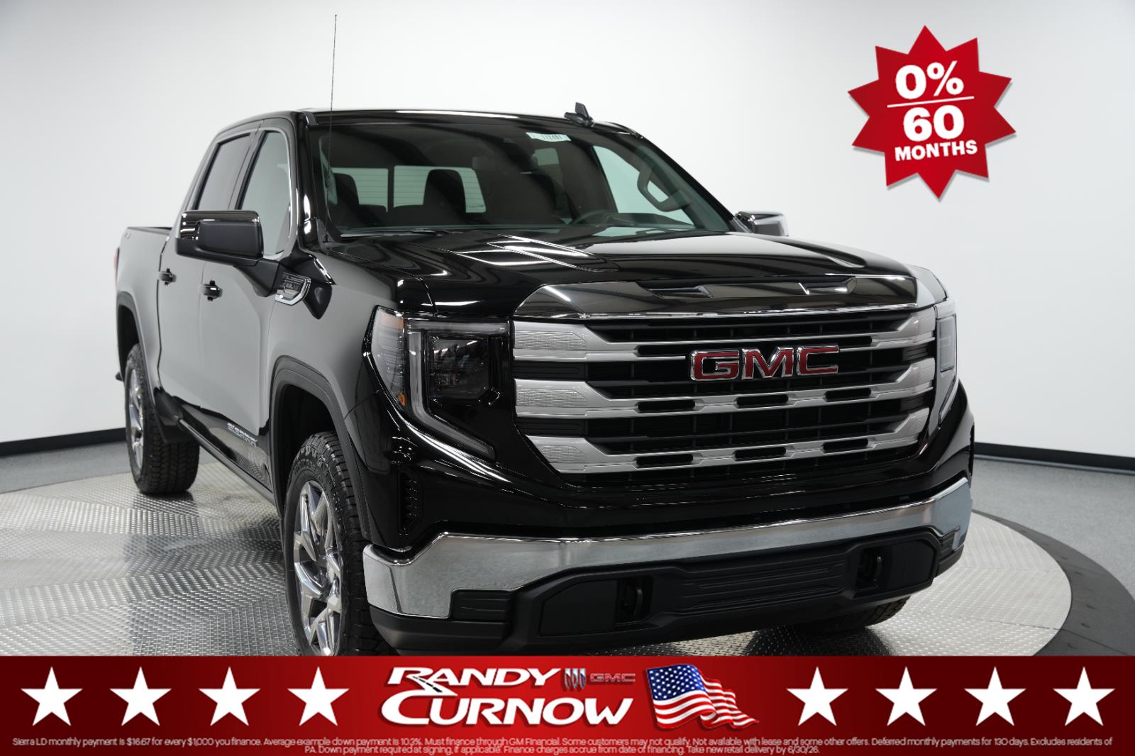 Onyx Black 2026 GMC Sierra 1500 Pickup Truck Four-Wheel Drive Automatic