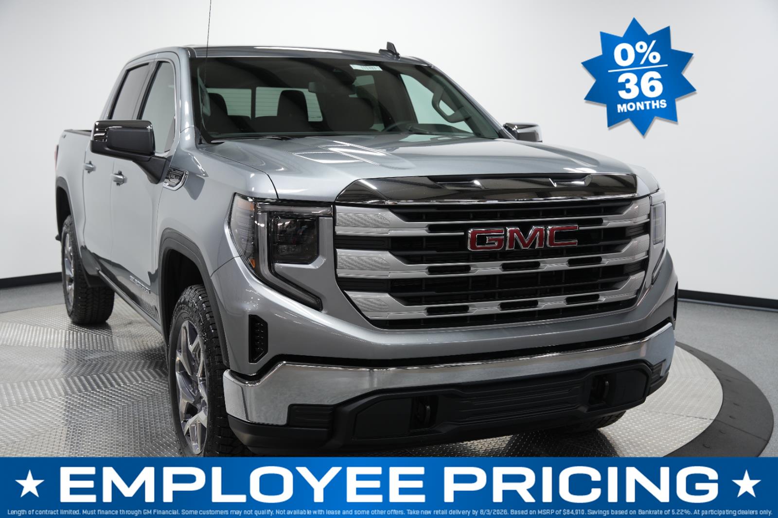 Sterling Metallic 2026 GMC Sierra 1500 Pickup Truck Four-Wheel Drive Automatic