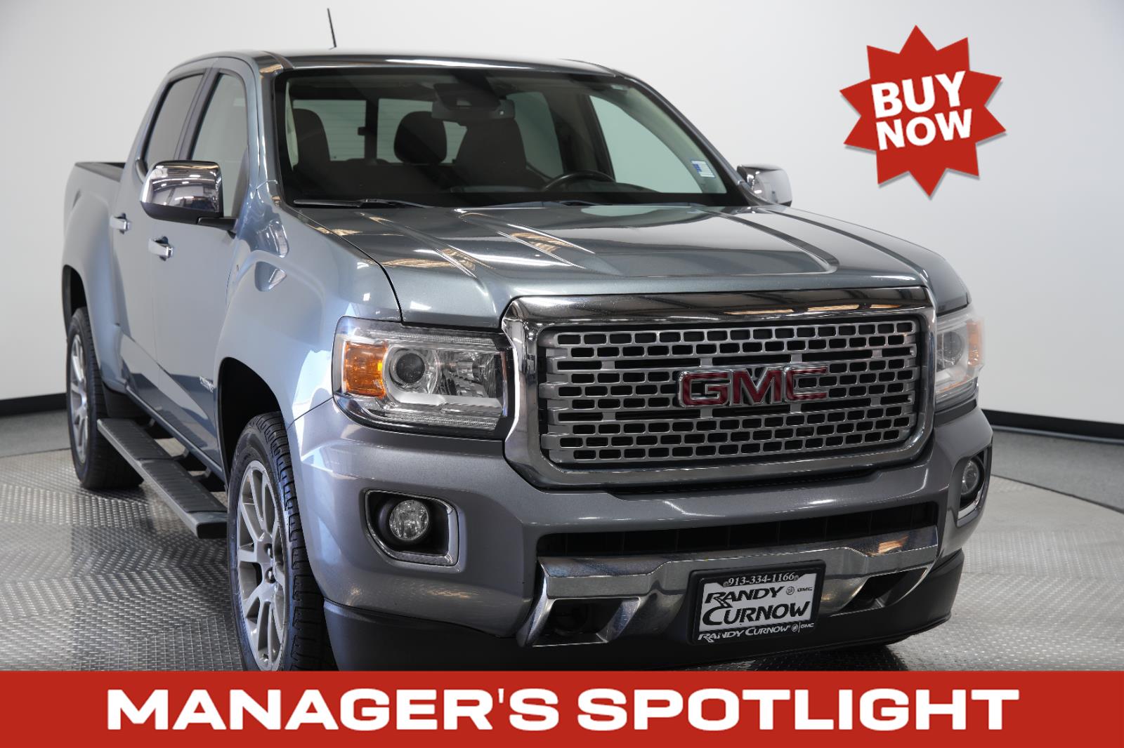 Gray (Satin Steel Metallic) 2019 GMC Canyon Pickup Truck Four-Wheel Drive 8-Speed Automatic