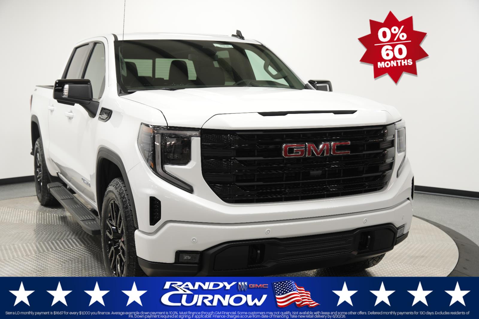 Summit White 2026 GMC Sierra 1500 Elevation Crew Cab 4WD Pickup Truck Four-Wheel Drive Automatic
