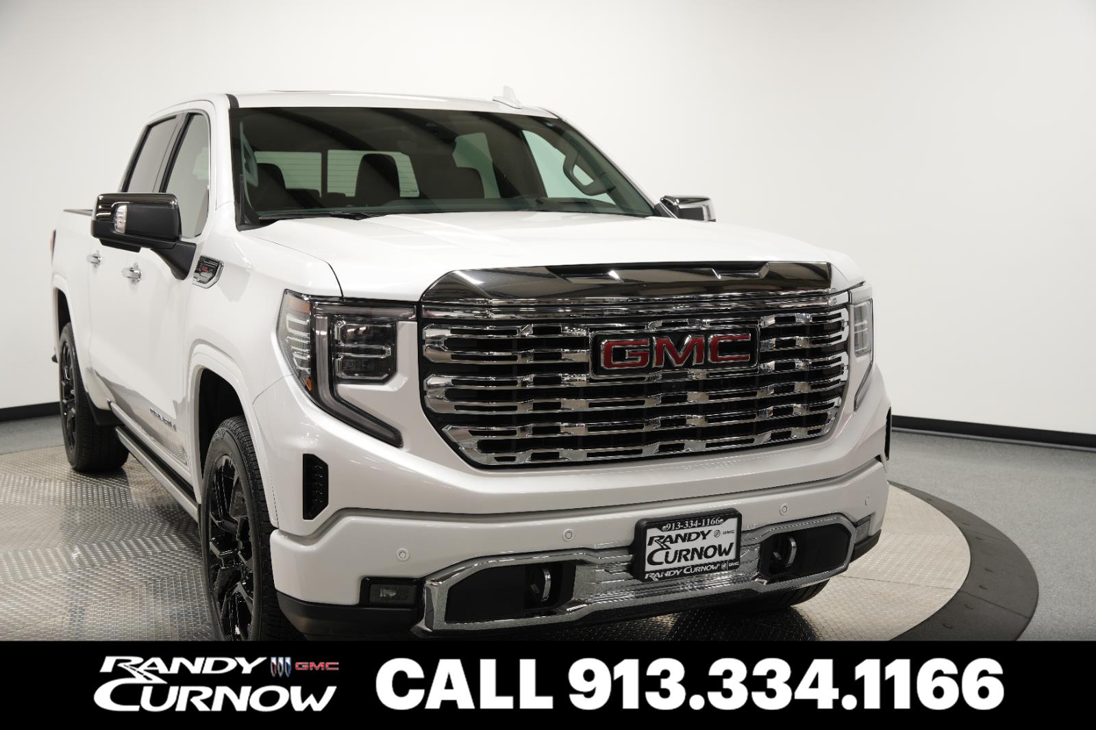 White Frost Tricoat 2024 GMC Sierra 1500 Denali Crew Cab 4WD Pickup Truck Four-Wheel Drive Automatic
