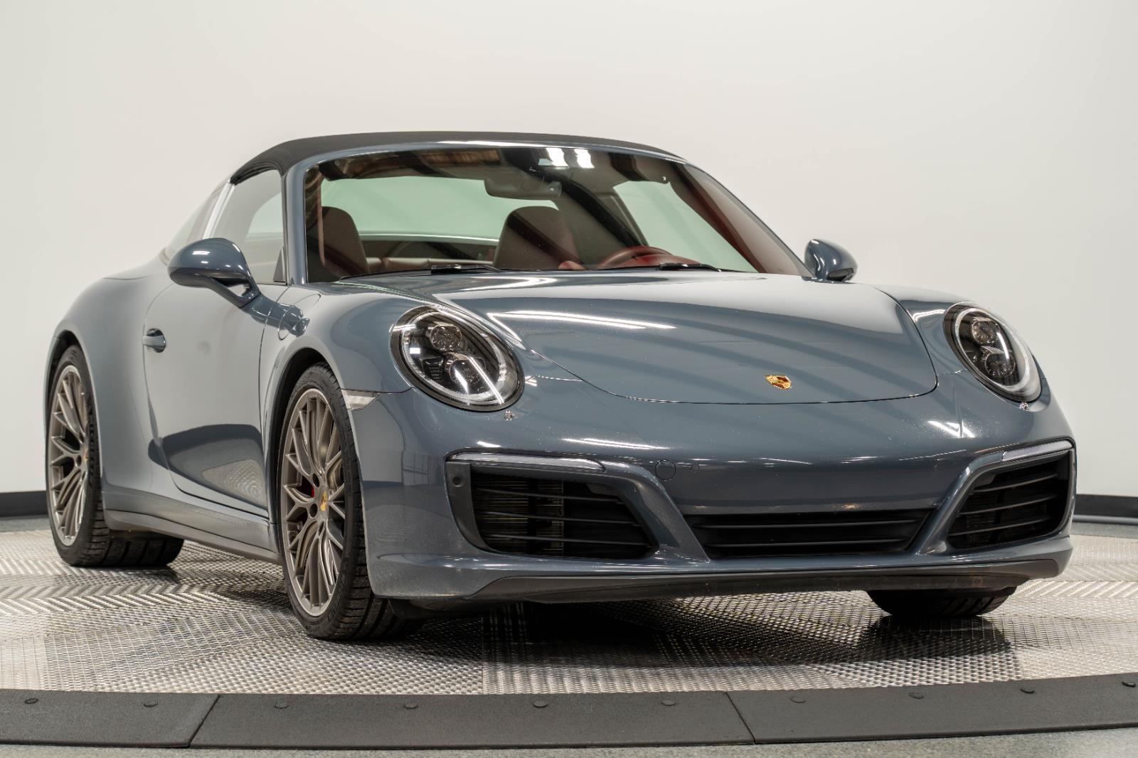Gray (Graphite Blue Metallic) 2017 Porsche 911 Convertible All-Wheel Drive 7-Speed Automatic