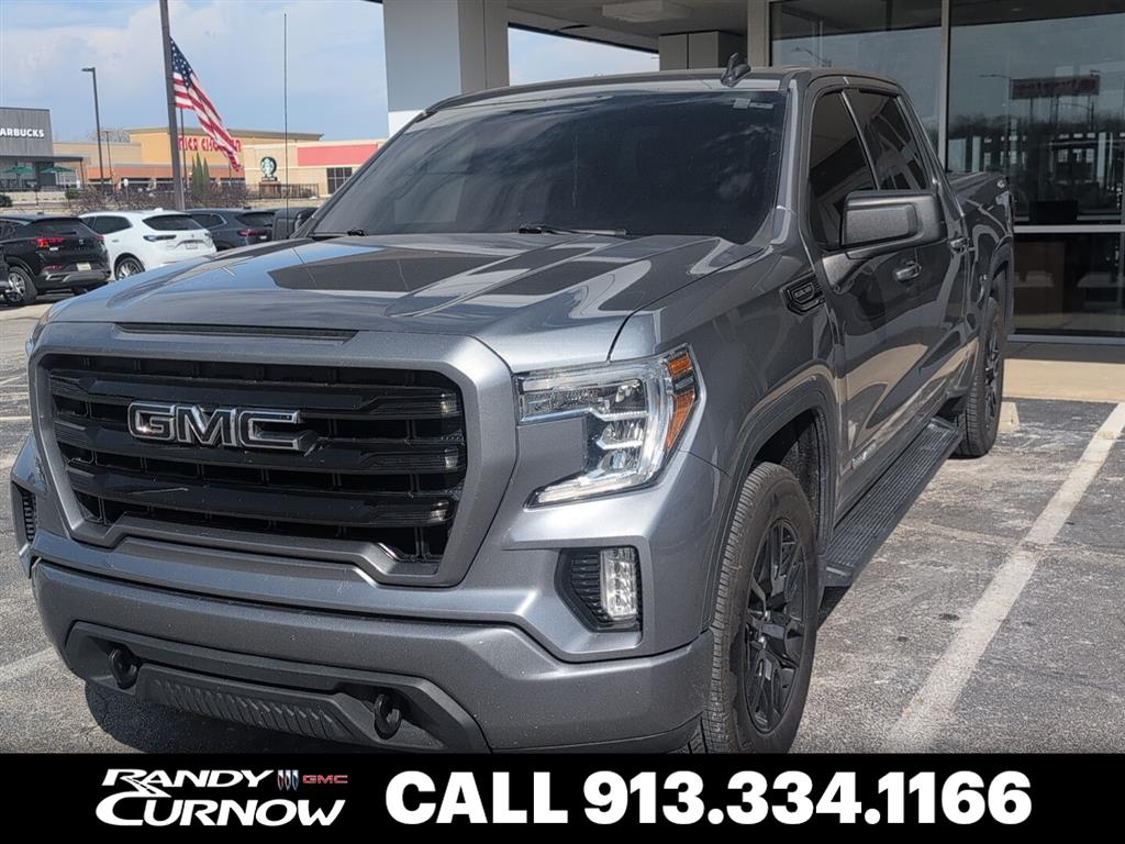 Gray (Satin Steel Metallic) 2021 GMC Sierra 1500 Elevation Crew Cab 4WD Pickup Truck Four-Wheel Drive 8-Speed Automatic